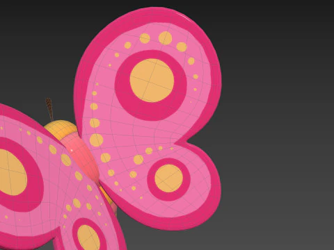 Character203 Butterfly 3D Model