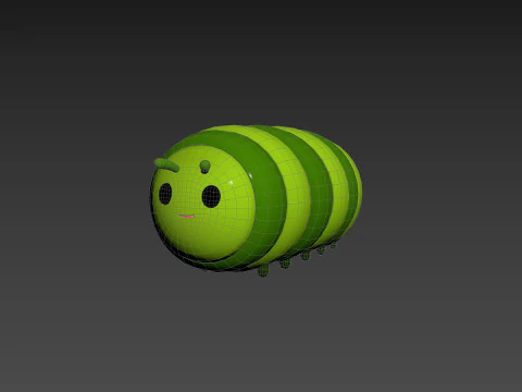 Character204 Caterpillar 3D Model