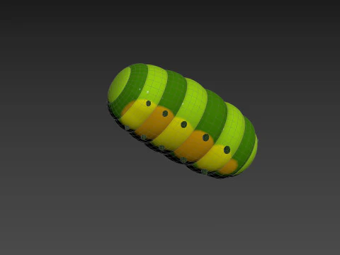 Character204 Caterpillar 3D Model