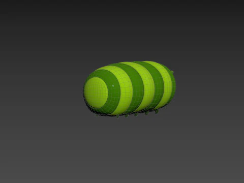 Character204 Caterpillar 3D Model