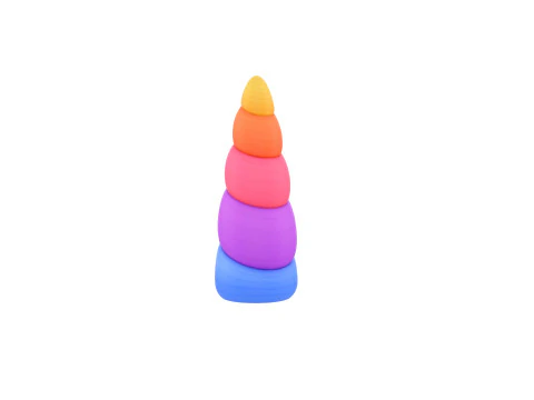Prop207 Rainbow Unicorn Horn 3D Model
