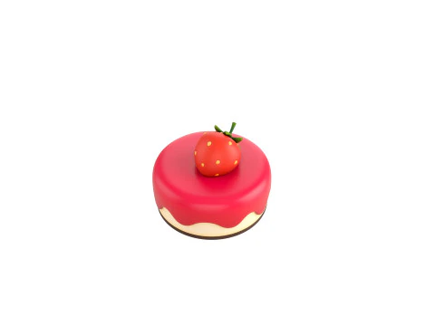 Prop209 Strawberry Cheesecake 3D Model