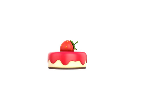Prop209 Strawberry Cheesecake 3D Model