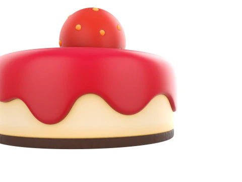 Prop209 Strawberry Cheesecake 3D Model