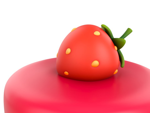 Prop209 Strawberry Cheesecake Modelo 3D