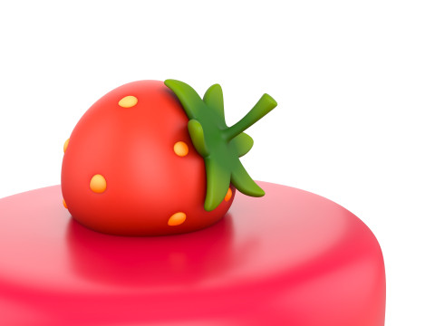 Prop209 Strawberry Cheesecake Modelo 3D