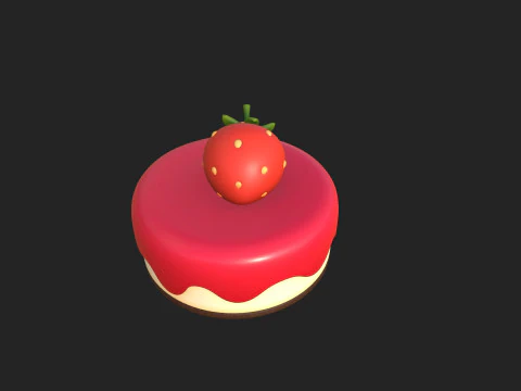 Prop209 Strawberry Cheesecake 3D Model