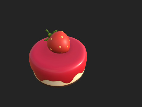 Prop209 Strawberry Cheesecake Modelo 3D