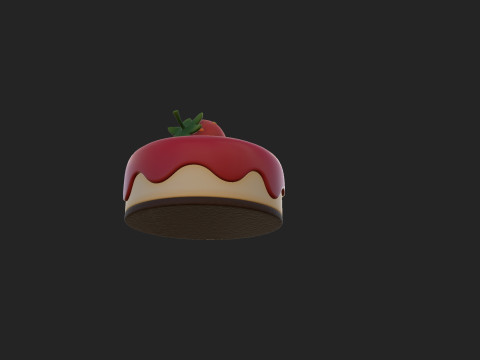 Prop209 Strawberry Cheesecake Modelo 3D