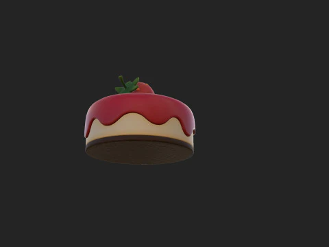 Prop209 Strawberry Cheesecake 3D Model