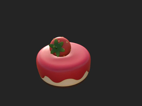 Prop209 Strawberry Cheesecake 3D Model