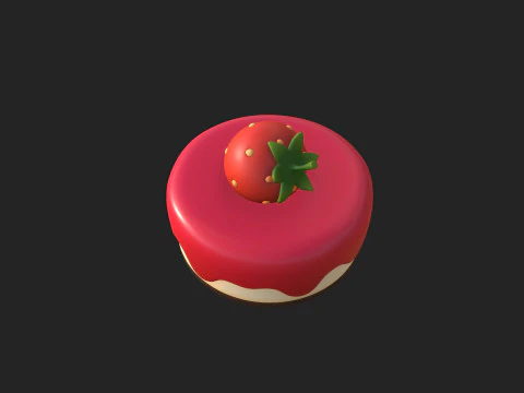 Prop209 Strawberry Cheesecake 3D Model