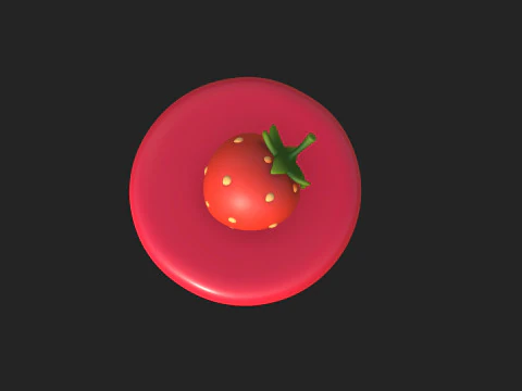 Prop209 Strawberry Cheesecake 3D Model