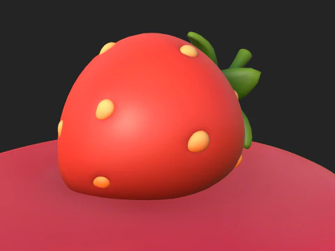 Prop209 Strawberry Cheesecake 3D Model