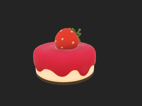 Prop209 Strawberry Cheesecake 3D Model