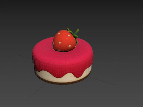 Prop209 Strawberry Cheesecake 3D Model