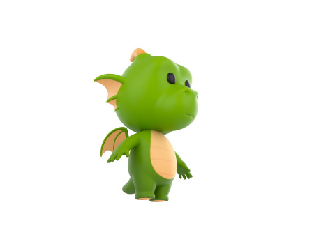 Character205 Dragon Modello 3D