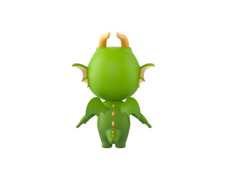 Character205 Dragon Modello 3D