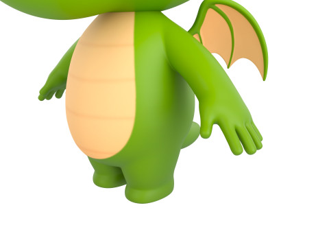 Character205 Dragon Modello 3D