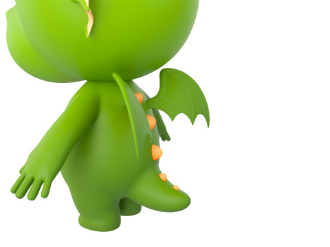 Character205 Dragon Modello 3D