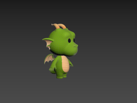 Character205 Dragon Modello 3D
