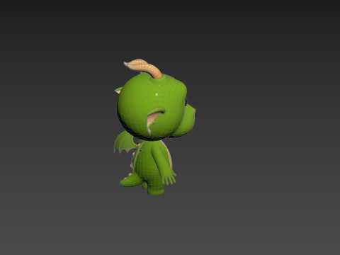 Character205 Dragon Modello 3D