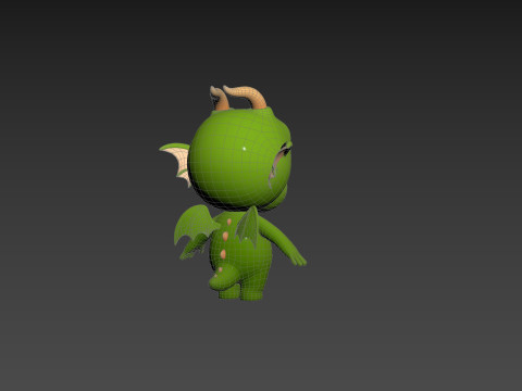 Character205 Dragon Modello 3D