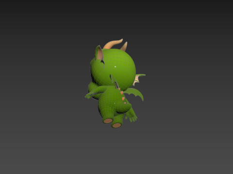 Character205 Dragon Modello 3D