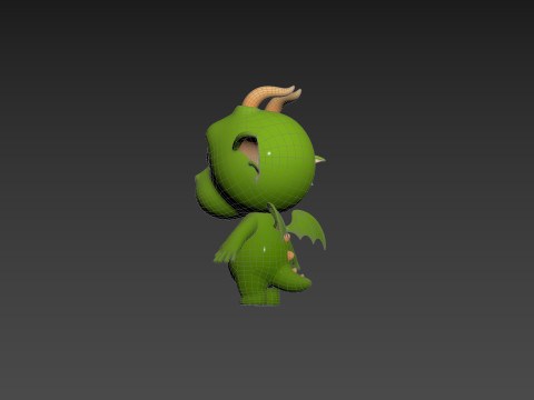 Character205 Dragon Modello 3D