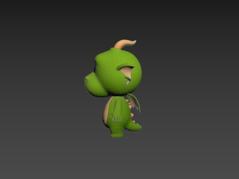 Character205 Dragon Modello 3D