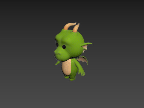 Character205 Dragon Modello 3D