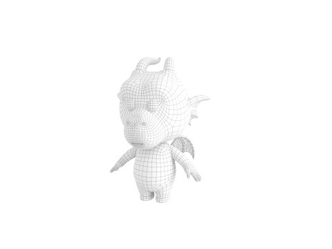 Character205 Dragon Modello 3D