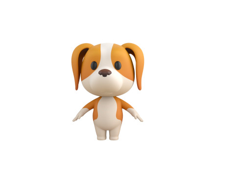 Character206 Beagle Dog 3D मॉडल