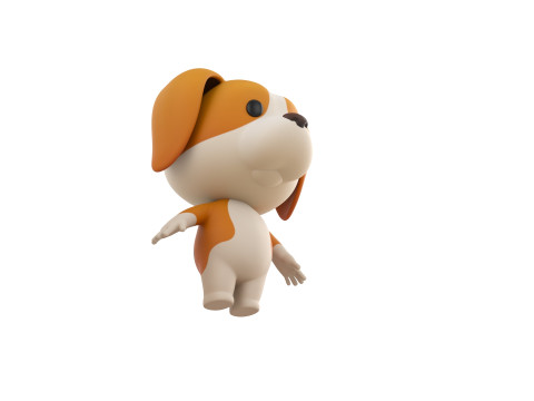 Character206 Beagle Dog 3D मॉडल
