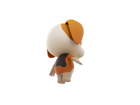 Character206 Beagle Dog 3D मॉडल