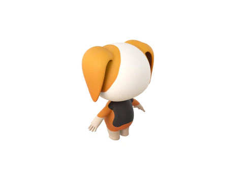 Character206 Beagle Dog 3D Model