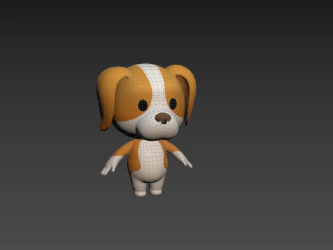 Character206 Beagle Dog 3D Model