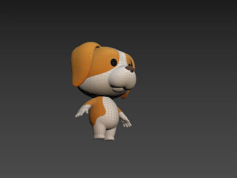 Character206 Beagle Dog 3D Model