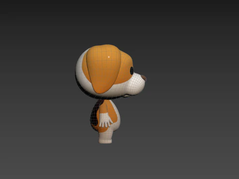 Character206 Beagle Dog 3D Model