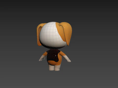 Character206 Beagle Dog 3D Model