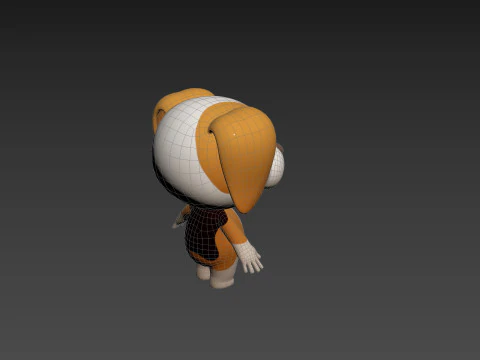 Character206 Beagle Dog 3D Model