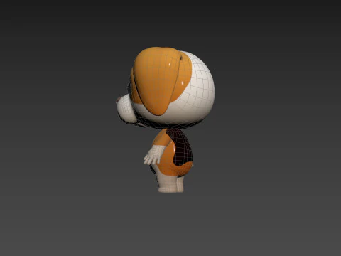 Character206 Beagle Dog 3D Model