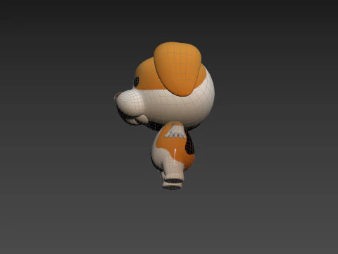 Character206 Beagle Dog 3D Model