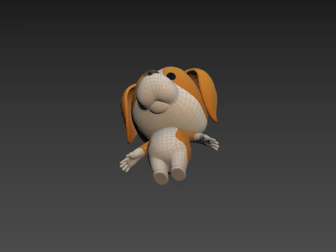 Character206 Beagle Dog 3D Model