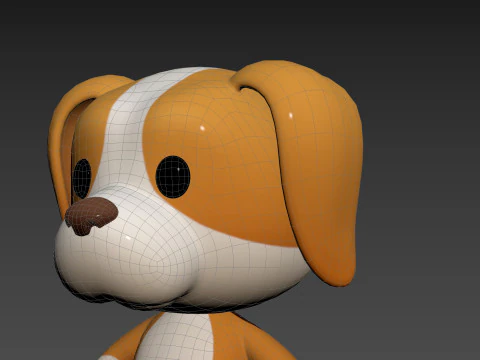 Character206 Beagle Dog 3D Model
