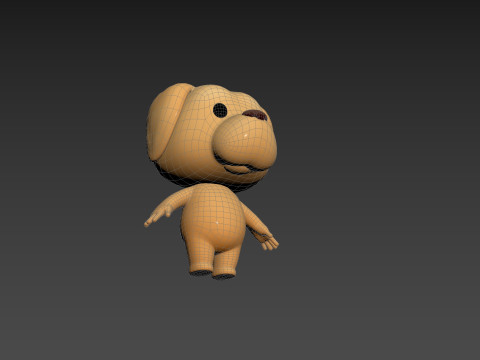 Character207 Golden Retriever Dog 3D 模型