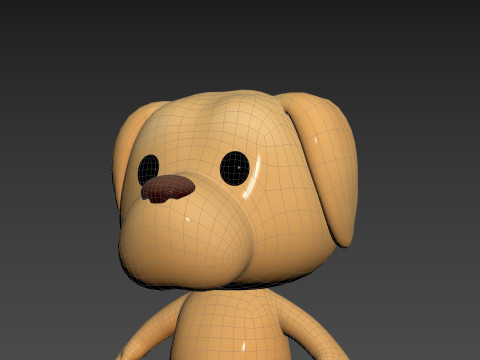 Character207 Golden Retriever Dog 3D 模型