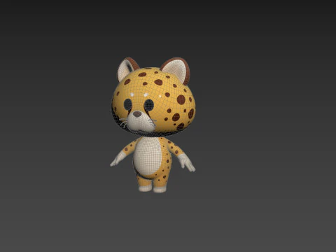Character208 Cheetah 3D Model