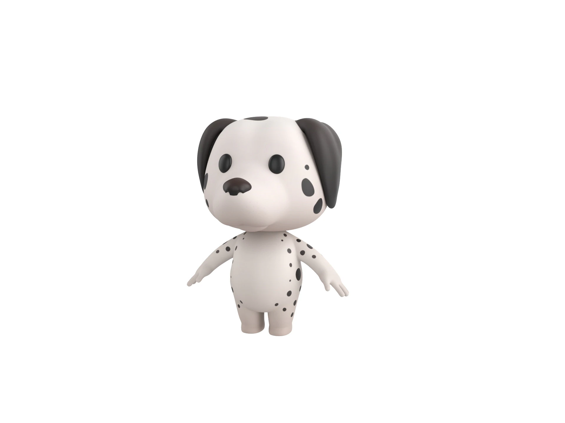 Character209 Dalmatian Dog 3D Model .c4d .max .obj .3ds .fbx .stl .blend