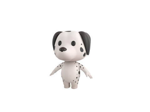 Character209 Dalmatian Dog 3D 模型